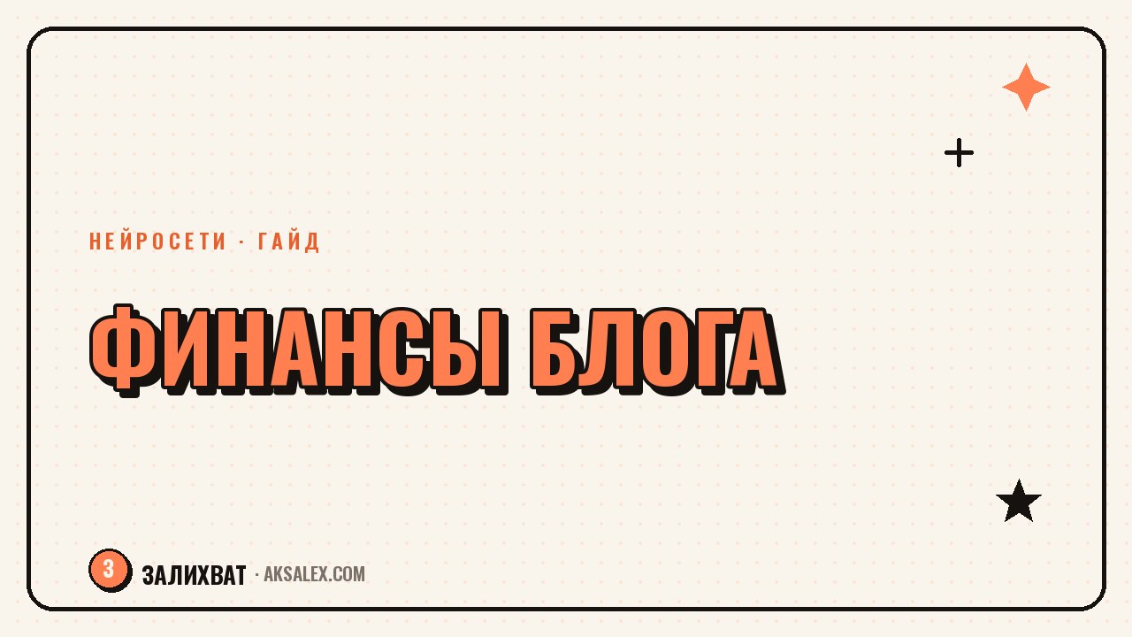 Финансовый учёт блогера: как нейросети считают доходы