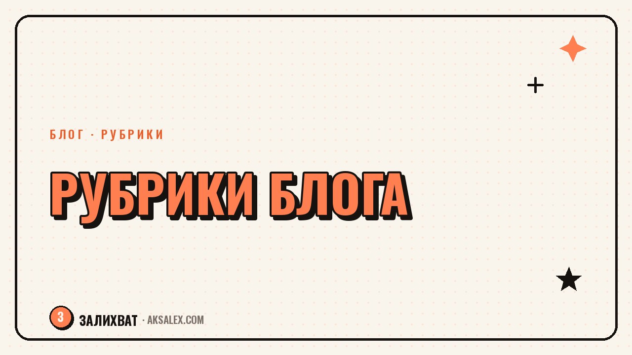 Как придумать рубрики для блога с ИИ