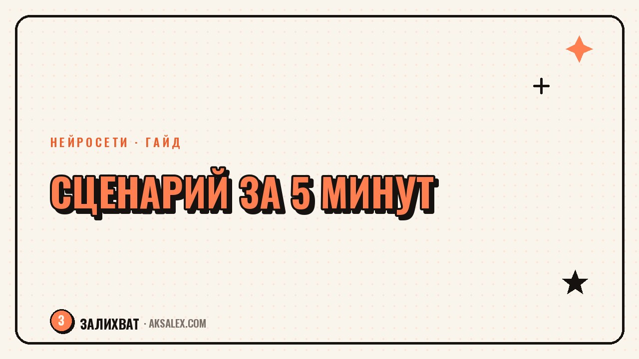 Как сделать сценарий Reels за 5 минут