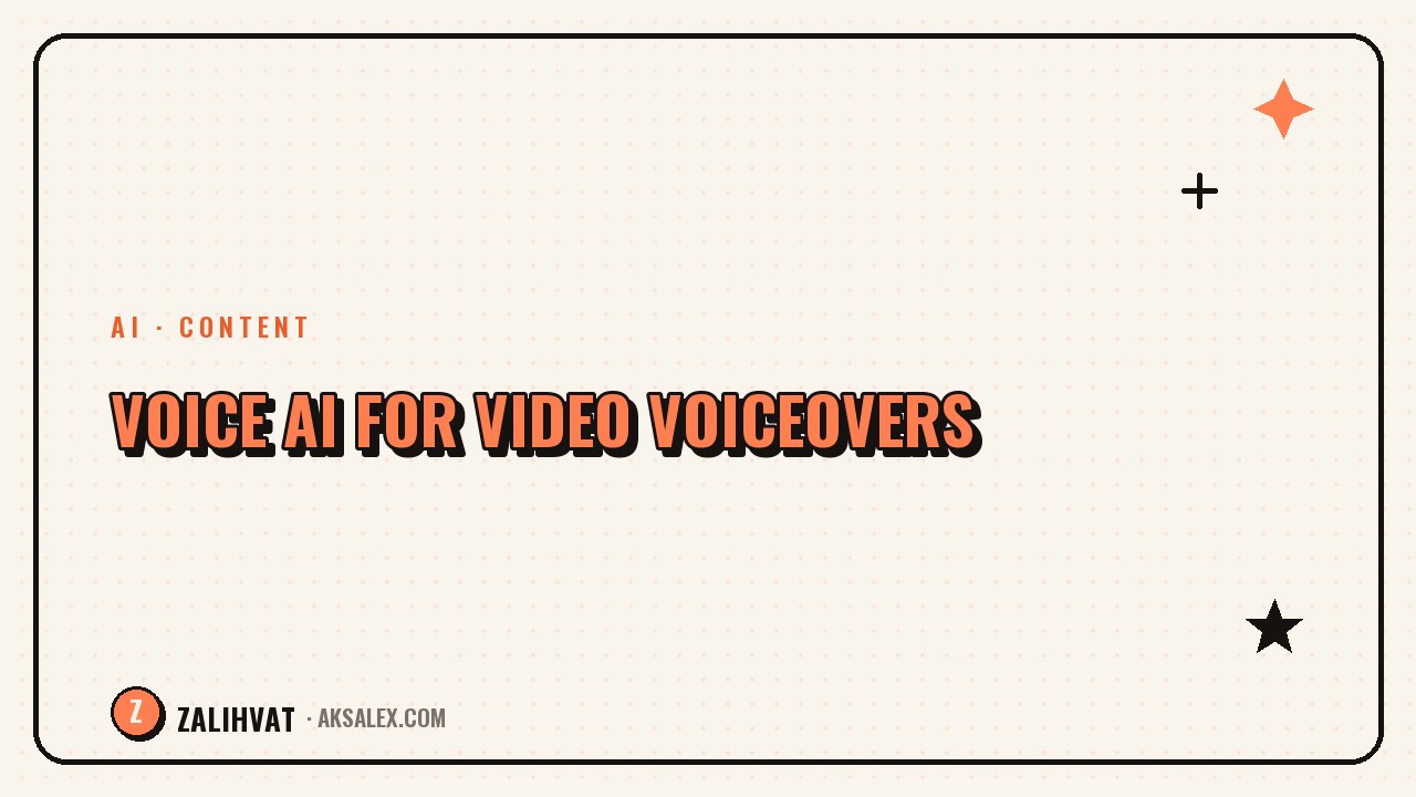AI voice tools for video voiceovers