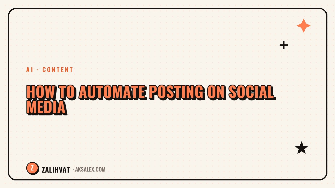 How to automate posting on social media