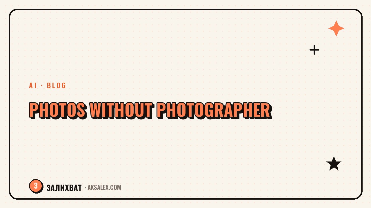 AI for Photo Content Without a Photographer