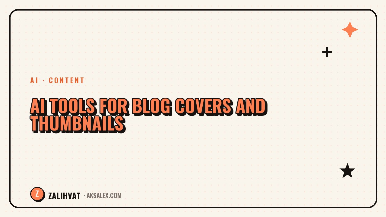 AI for blog covers and previews