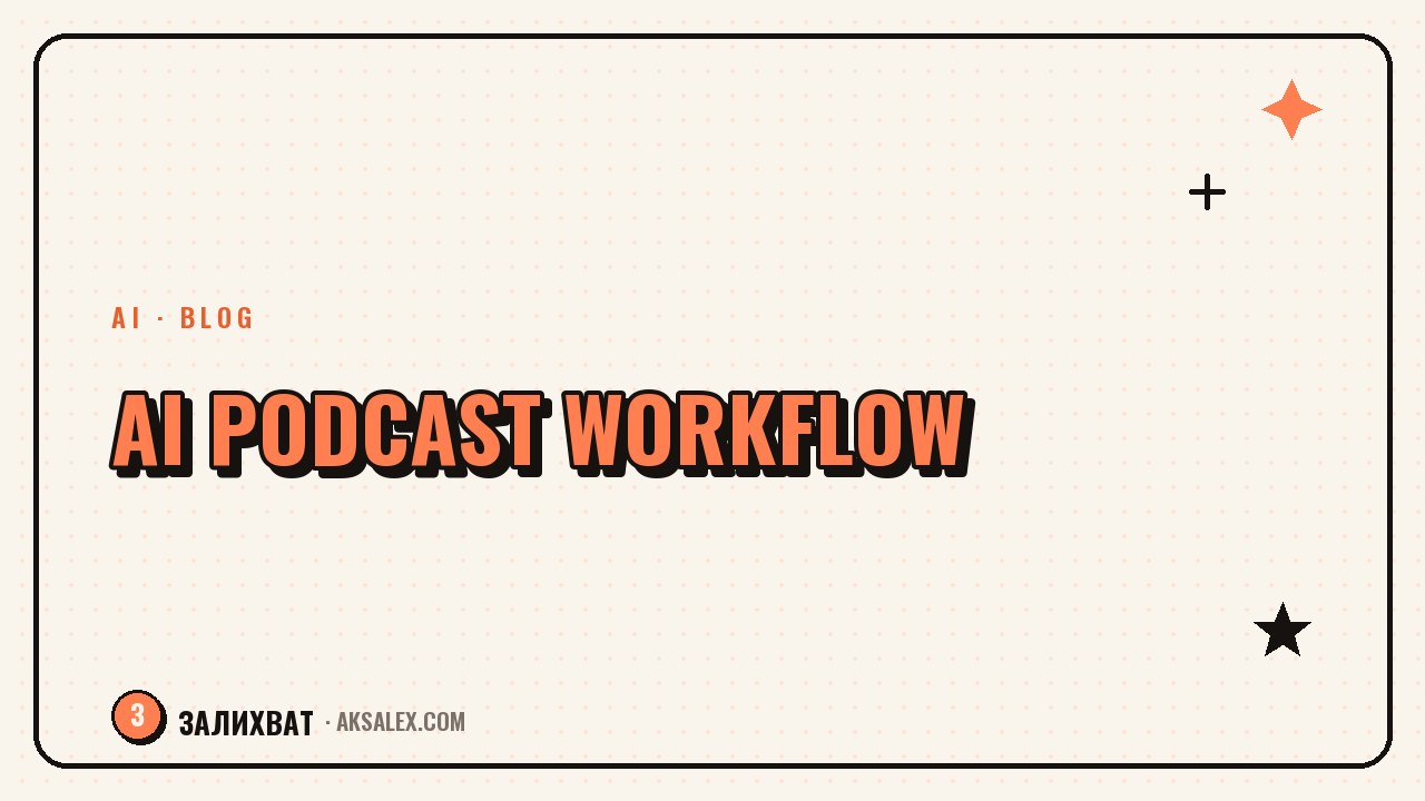 AI for a Podcast: From Idea to Publishing